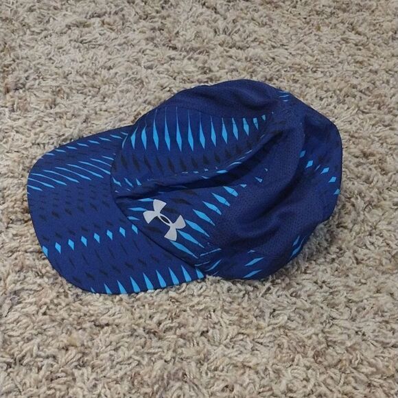 Under Armour Hat, Women's Blue Adjustable Velcro Athletic Running Cap One Size - Picture 3 of 10